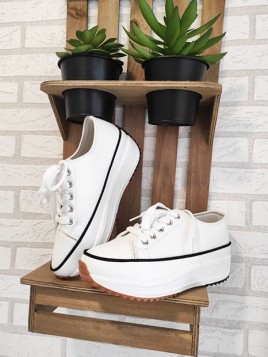 Deportivas white polipiel