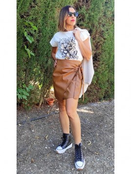 Falda polipiel Carol