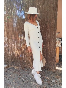 Vestido canalé Nía